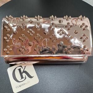 ❌❌𝑆𝑂𝐿𝐷❌❌Christian Louboutin Paloma Wallet on Chain Specchio Rose Gold NWT